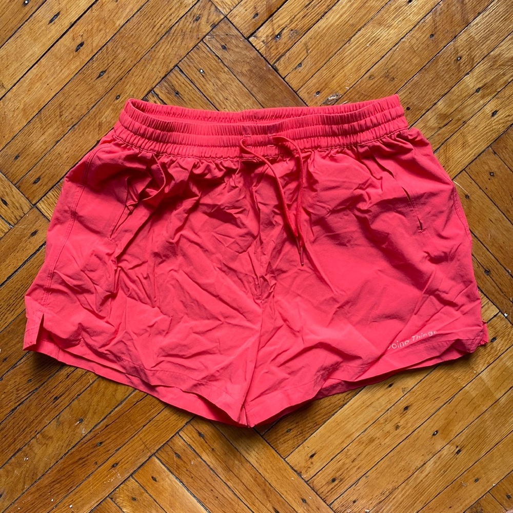 Red outdoor voices shorts